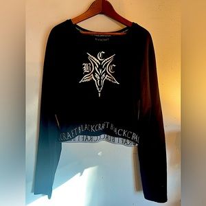 BlackCraft Cult women’s cotton crop top😈